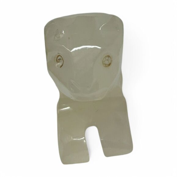 Vintage Hand Carved Marble Onyx Miniature Agate Cat Kitten Figurine Collectible - Picture 5 of 11